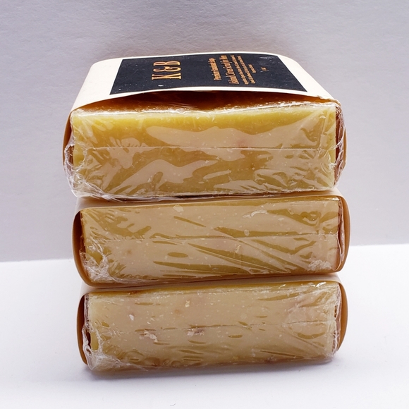 ISLAND CITRUS SCRUB (for Men) Premium Handmade Natural Bar Soap, 5 oz (3 pack) - Picture 3 of 6